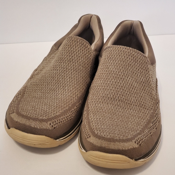 Skechers Other - Skechers Expected Gomel Taupe Relaxed Fit Memory Foam Slip On Shoe Size 10.5